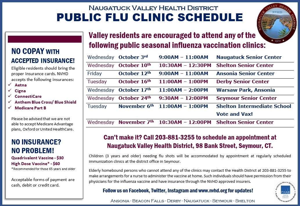 Flu Clinic - Naugatuck Valley Health District