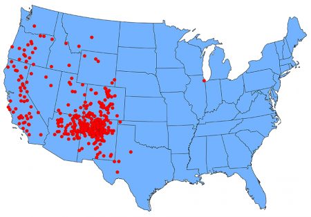 Reported Cases of Human Plague - United States, 1970-2017 (CDC)