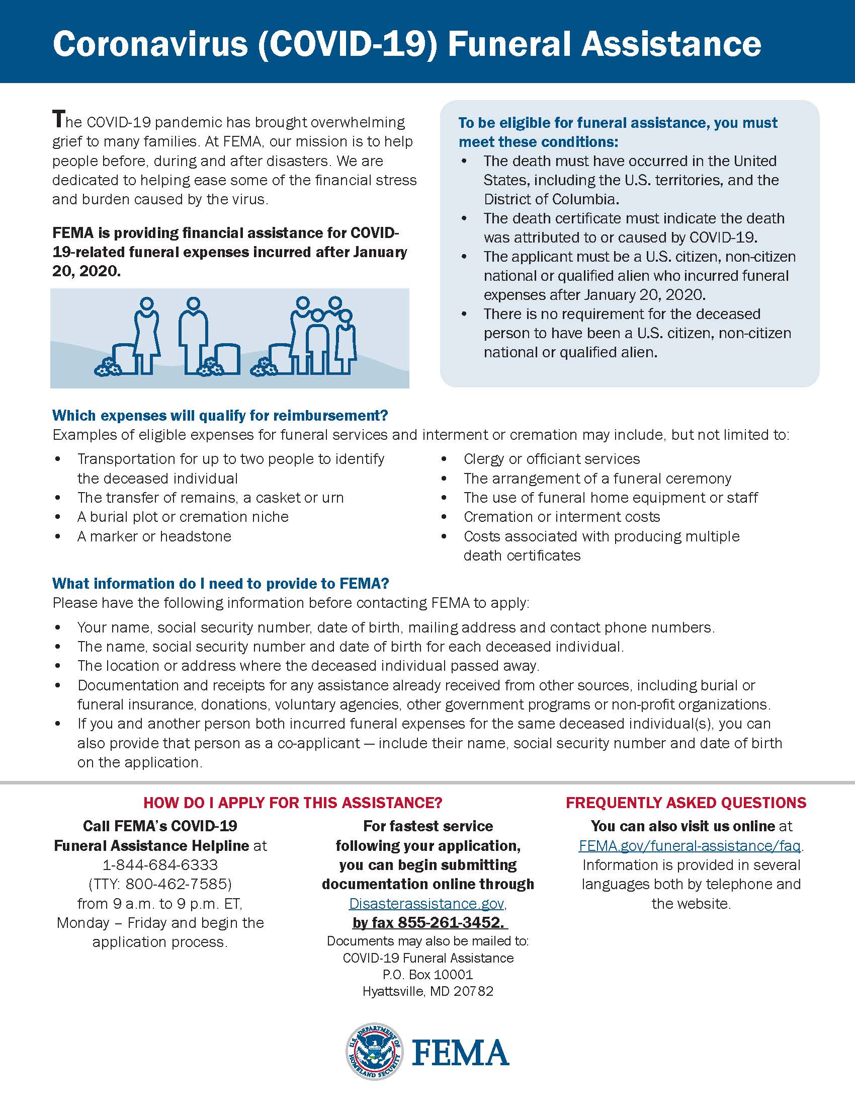 FEMA COVID19 Funeral Assistance Naugatuck Valley Health District